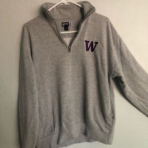 University of Washington zipper crew. W/ pockets!